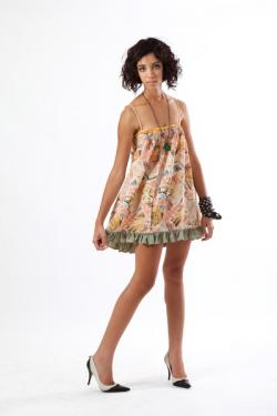 Heart Pintuck Dress (Aztec)